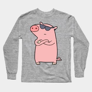 Cancel Pig is not impressed Long Sleeve T-Shirt